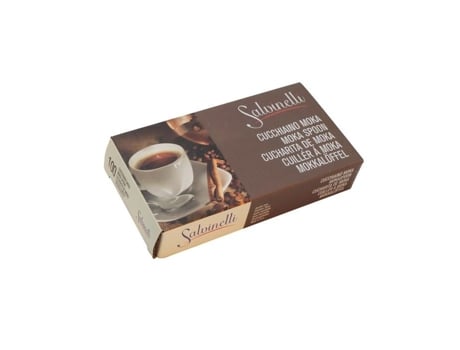 Colher de Mesa SALVINELLI Salvinellif100Mori F100Mori Conjunto de 100 Colheres de Chá em Aço Inoxidável