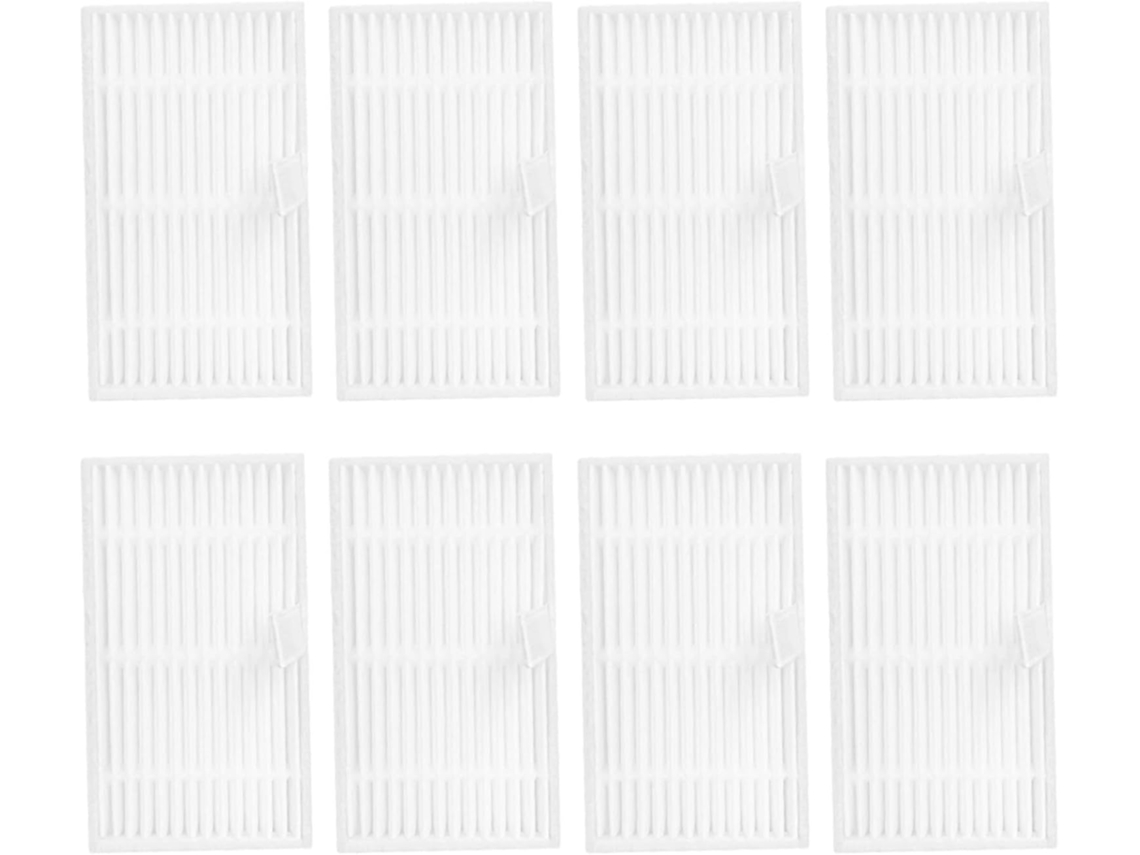 Kit Com 8 Filtros Hepa Para Aspirador Robô Cleanova Vexilar W7 W9 W11