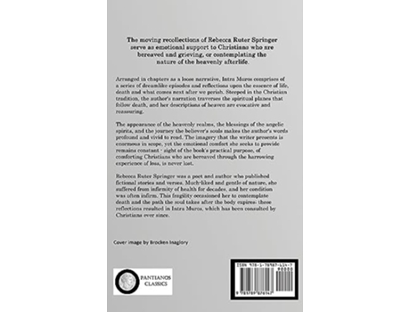 Livro Intra Muros My Dream of Heaven - A Christians Counsel on Death, Bereavement and the Afterlife de Rebecca Ruter Springer (Inglês - Capa Dura)
