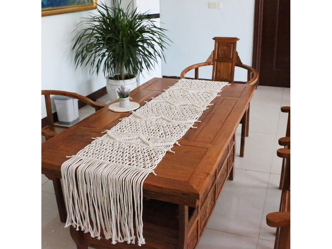Bandeira De Mesa (estilo Boêmio, Tecida À Mão) Eoocoo
