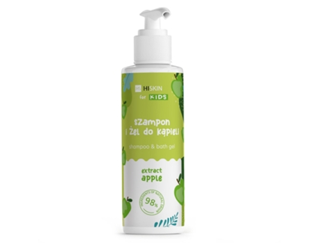 Shampoo e Gel de Banho Infantil Maçã, 280ml Hiskin