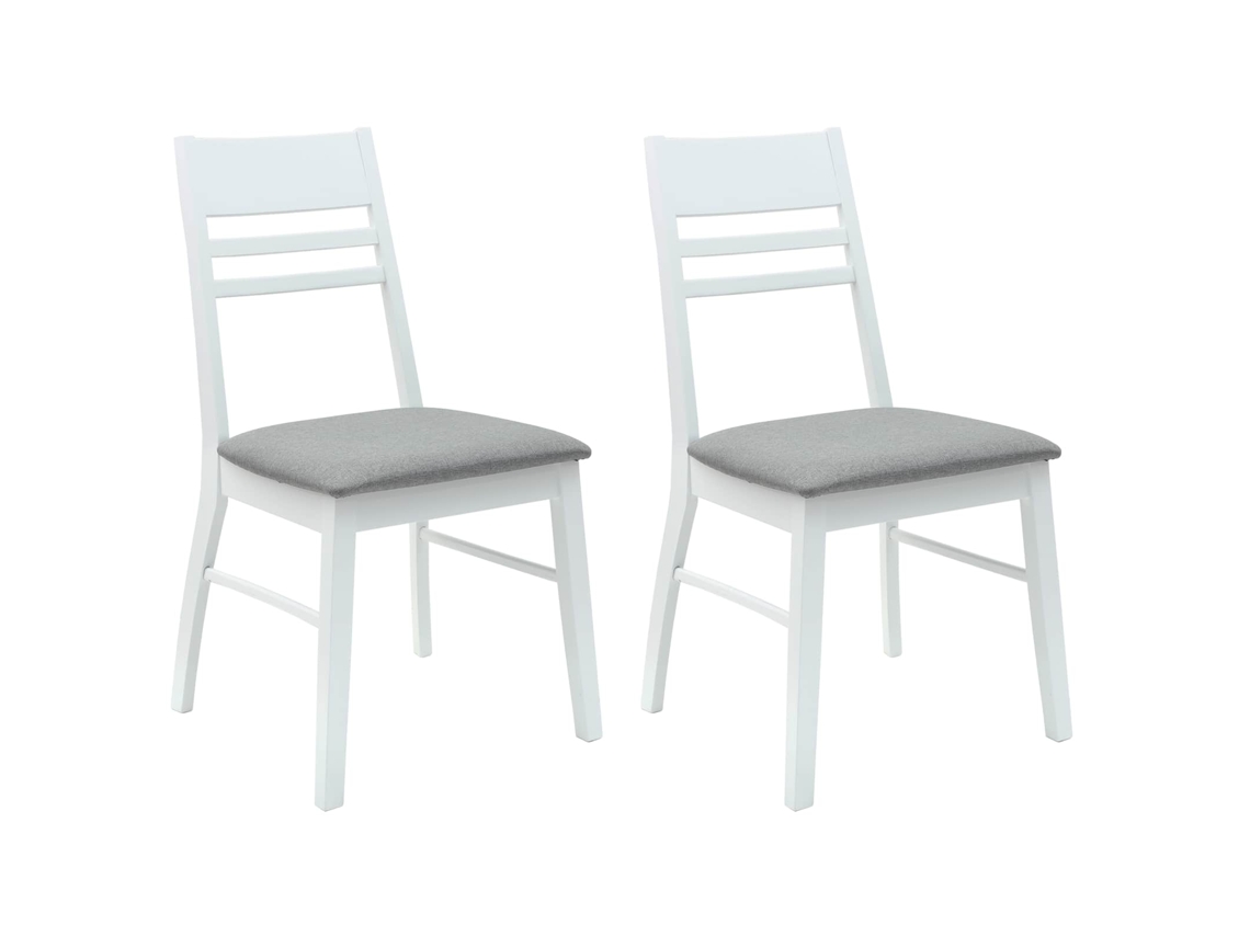 Vidaxl Cadeiras De Jantar 2 Pcs Branco 43 X 54 X 89 Cm