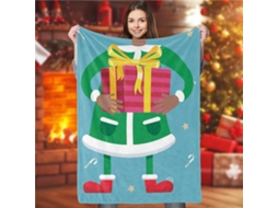 Laxiscreed Manta Natalícia De Poliéster 80x100cm Para Sala, Sofá Ou Cama, Conforto E Decoração Festiva