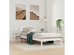 Vidaxl Estrutura Da Cama Branco 90 X 190 Cm Madeira De Pinheiro Sólida