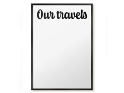 Magnetic Board For Wall Our Travels For The Bedroom Espelharte (50x70 Cm)
