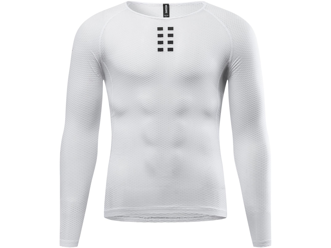 Camisa Base de Ciclismo Manga Longa para Homem Seca Rápido S/MARCA