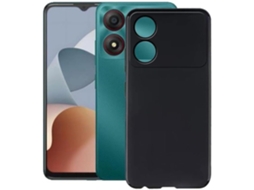 Lurelia Kit Capa Tpu Gel Para Zte Blade A34 (4g), Vidro Temperado 2d Para Ecrã, Preta