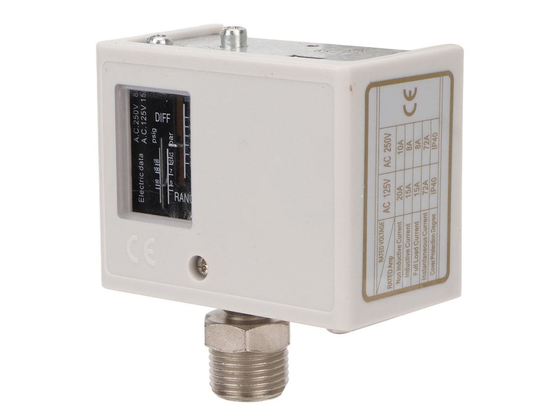 Laxiscreed Interruptor De Pressão De Ar Para Controlos De Compressores E Caldeiras De Alta Precisão
