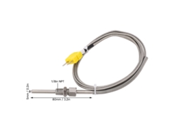Sensor Termocoplasta Tipo K Sonda 1/8 Npt 80mm