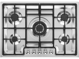 Placa de Gás SMEG PGF75-4 (Outlet Grade A - Gás Natural - 72 cm - Inox)