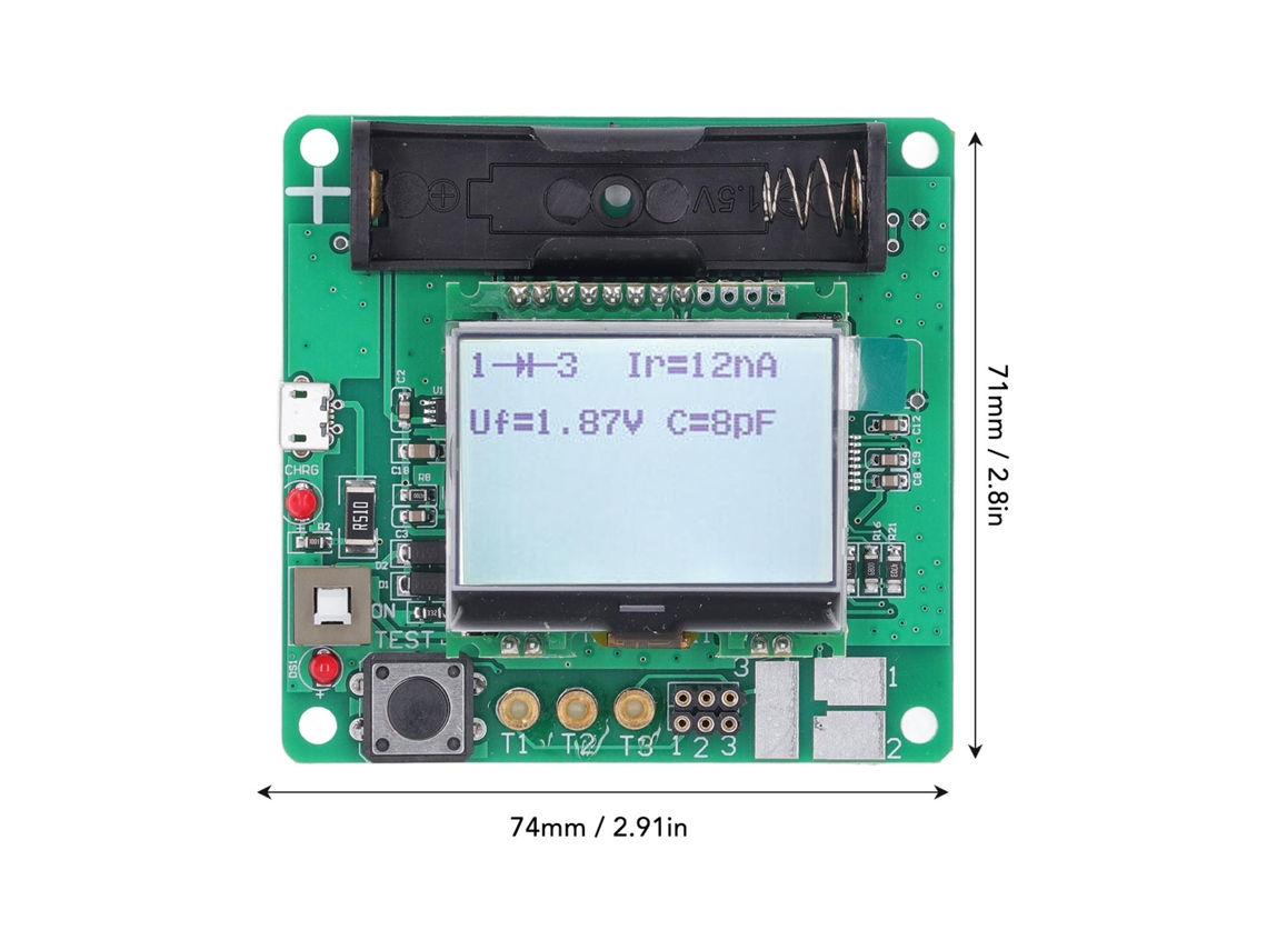 Laxiscreed Testador De Transistores Com Medição Esr, Indutância E Capacitância Para Reparação De Eletrônicos