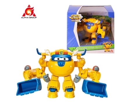 Peluche ALPHA GROUP Super Wings Donniie (8 x 12 cm)
