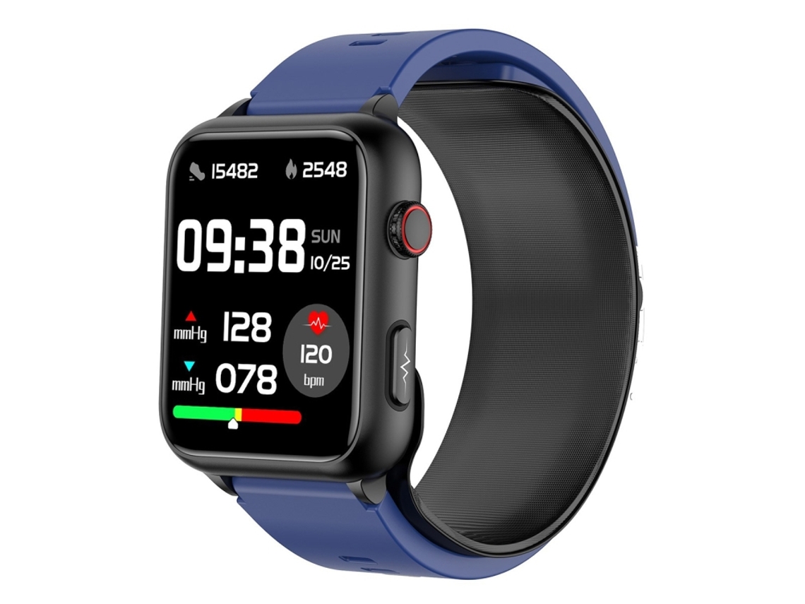 (azul) Smartwatch Com Bomba De Ar E Tela Colorida De 1,91 Polegadas Com Monitoramento De Pressão Arterial.