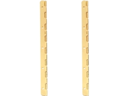 Tira De Dobradiça Para Fixação Móveis Em Liga Zinco Dourada, 2 Peças, 190mm De Comprimento