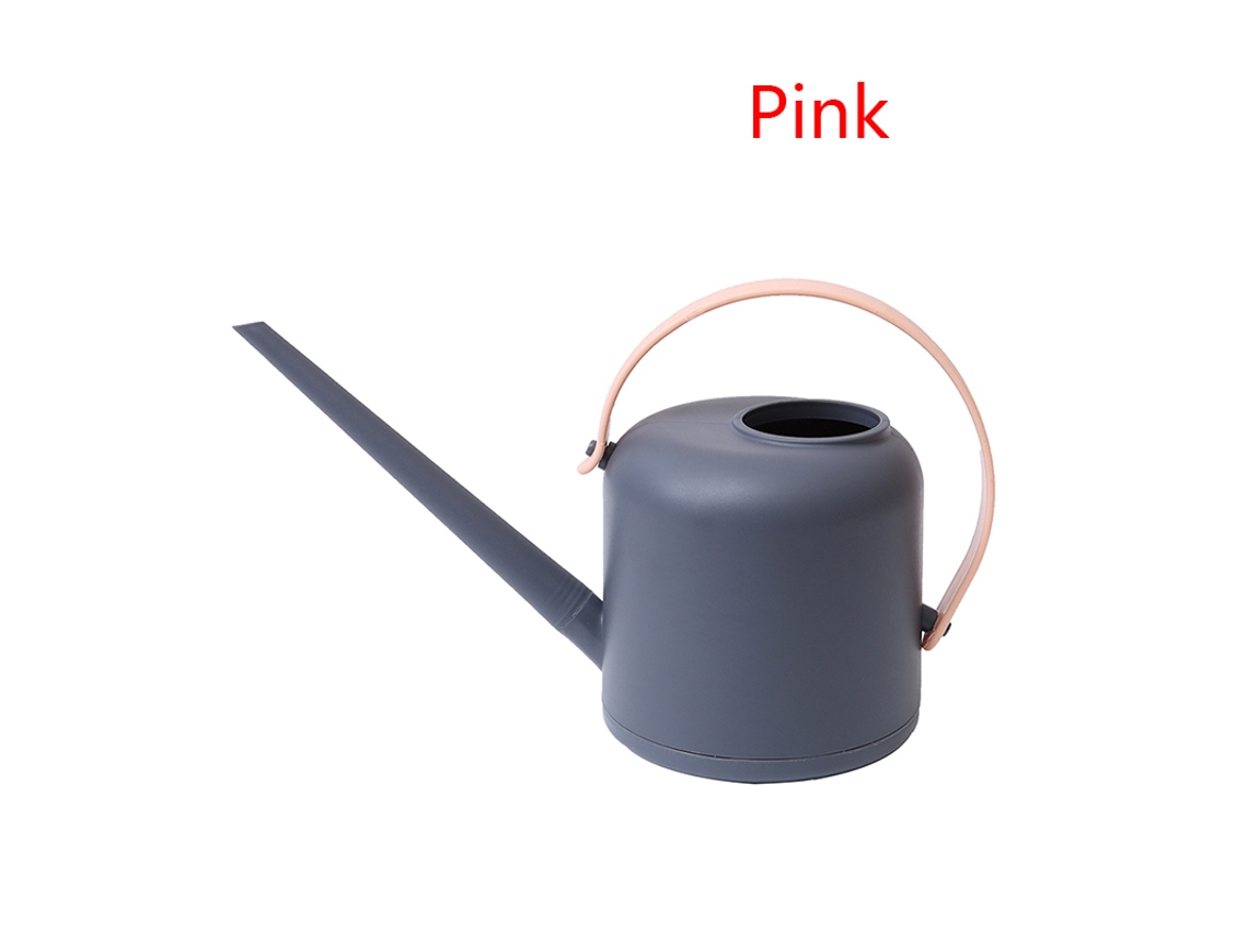 Regador de Boca Longa de 1800ml para Uso Doméstico, Ideal para Irrigação com Água Engarrafada, Cor Rosa AQUAFORGE