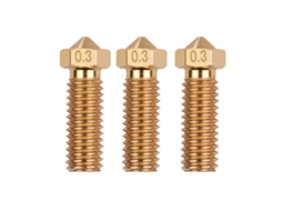 3 bicos de extrusor vulcão bronze M6, 0.3mm, para impressora 3d, Sidewinder X1