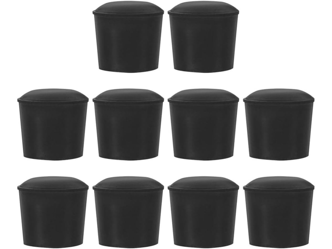 Conjunto De 10 Protetores Borracha Para Pés Móveis, Antiderrapantes, Leves E Resistentes A Arranhões, Ideais Para Pisos