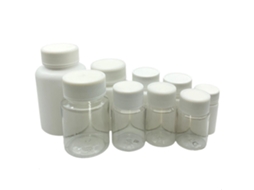 10 Garrafas de Plástico Reutilizáveis com Capacidades de 15 Ml/20 Ml/30 Ml/50 Ml/100 Ml. MDUG