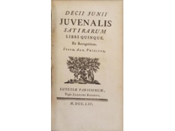 Livro Satirarum de DECII JUNII JUVENALIS (REF!)