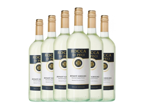 Vinho branco ROCCA DI PECI Pinot Cinza Veneto (1 L - 6 Unidades)