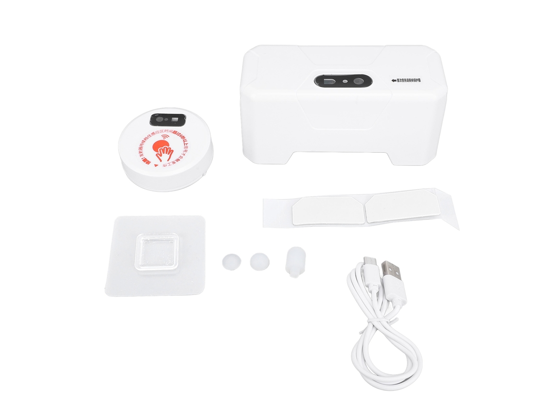 Kit de descarga automática para sanitário com sensor infravermelho sem contato, USB recarregável, IPX6, 20cm S/MARCA
