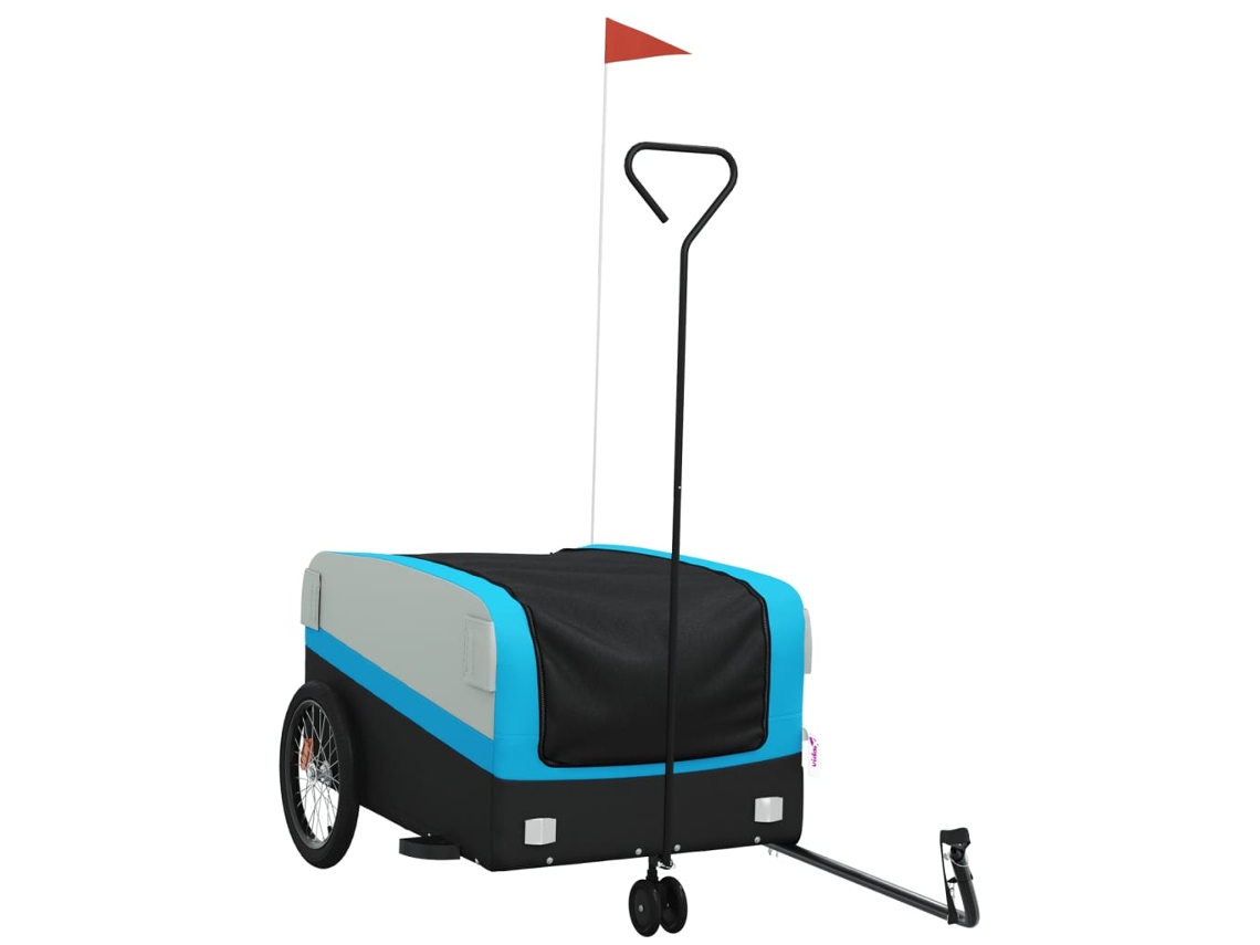 Bike Trailer, Bike Trailers Vidaxl Azul Ferro (126 X 63 X 51 Cm)