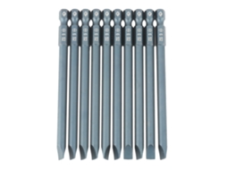 10 Peças De Chaves De Parafuso Planas Com 1/4" Hexagonal 100mm, Aço Aleação S2, H6.3*100*sl6mm, Magnéticas