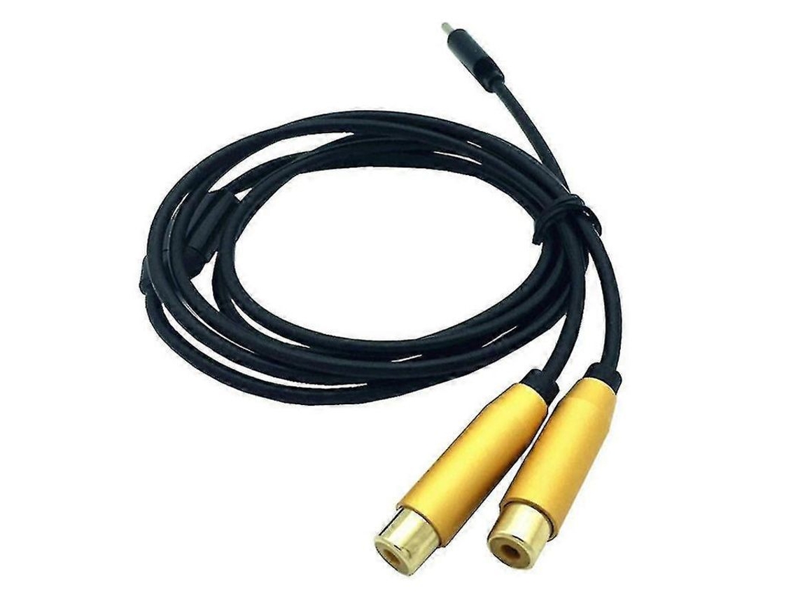 Fasst cabo de Áudio e Vídeo Av com Conector Usb c Macho para Duplo Rca Fêmea