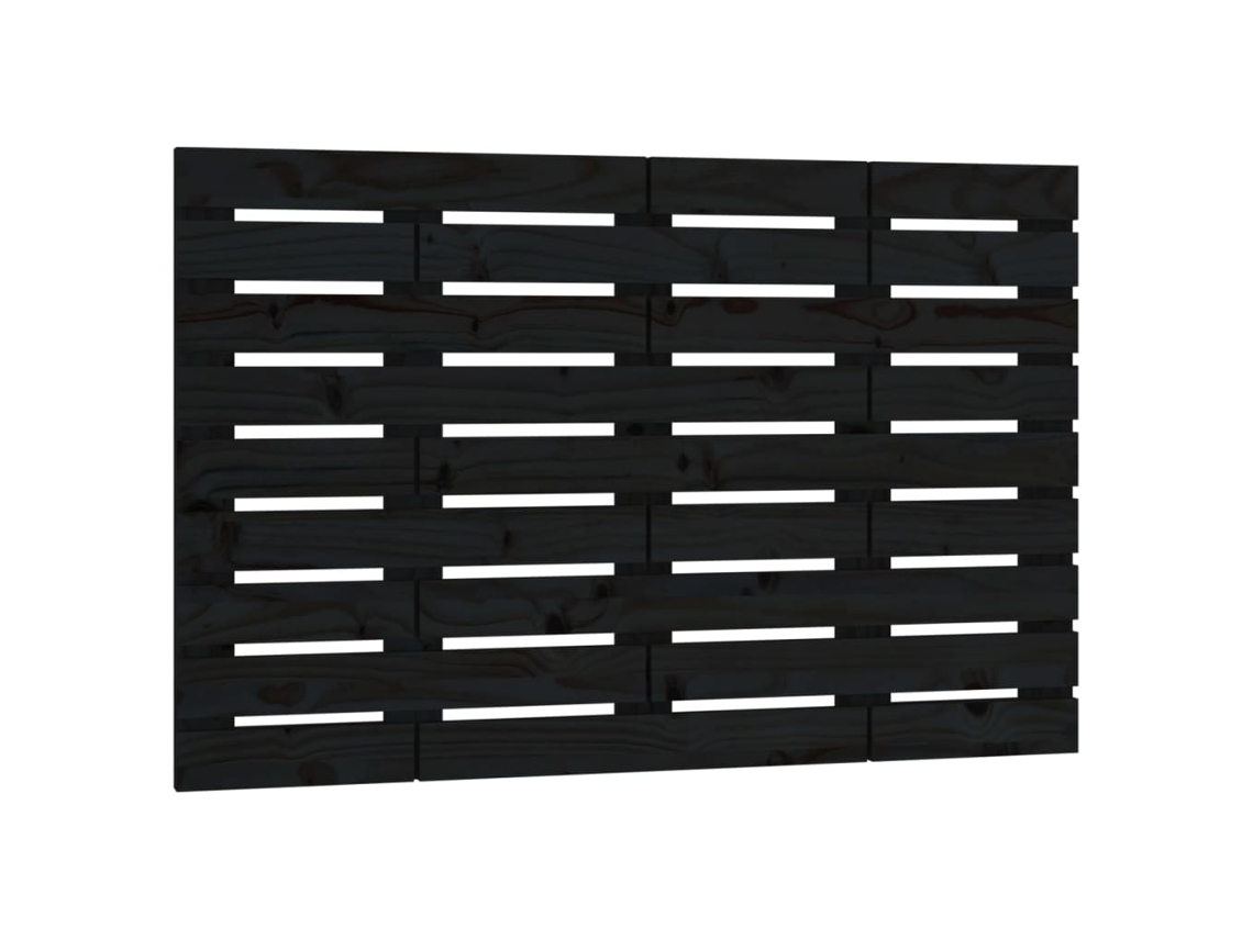 Wall Headboard, Wall Headboards Vidaxl Preto Madeira De Pinho (106 X 63 Cm)