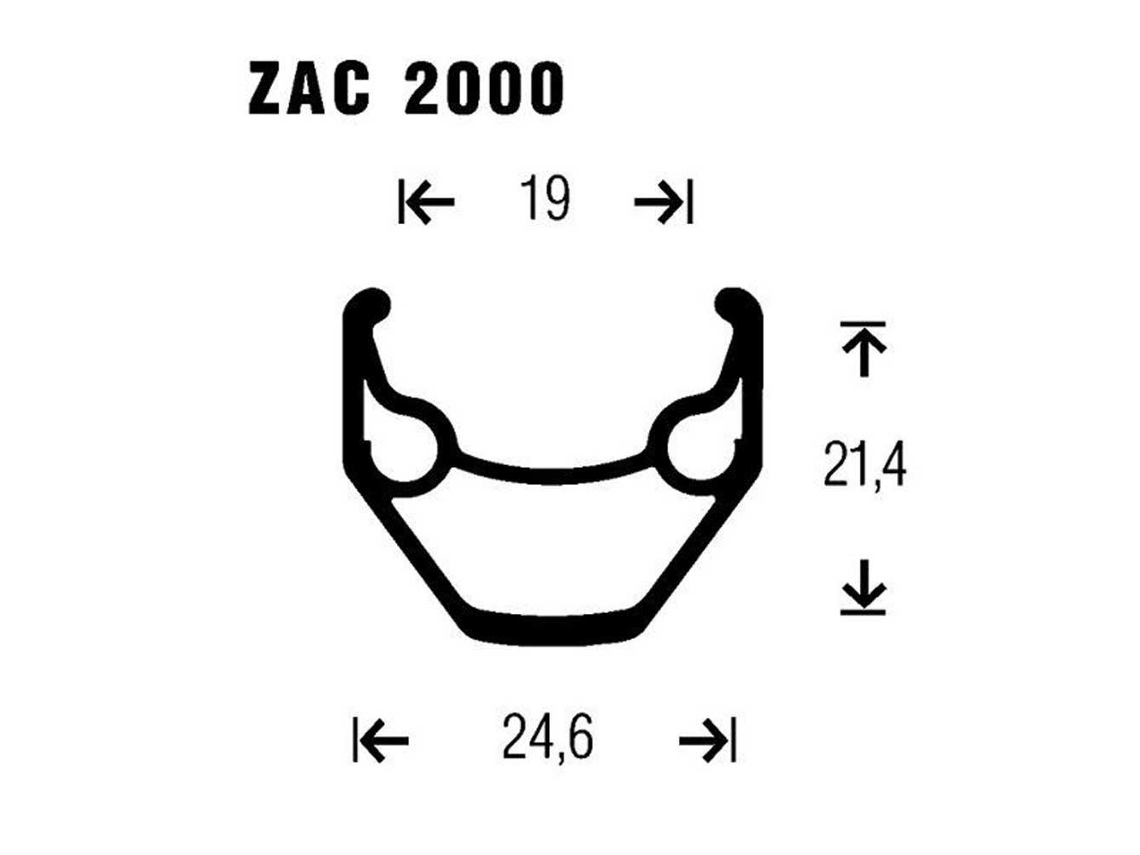 Gurpil Roda Traseira Mtb Zac M475 26´´ 6B Disc