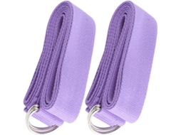 Besportble Conjunto De 2-faixas Elásticas Resistência Para Yoga, Flexões E Alongamentos Leves Portáteis
