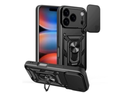 Capa Para Iphone 17 Pro - Tampa Deslizante Para Câmera - Tpu Pc