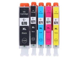 Cartucho de Tinta Multicolorido para Pixma Mg5760 Mg6860 Ts5060 Ts8060 5 Cores (bk Bk C M Y)