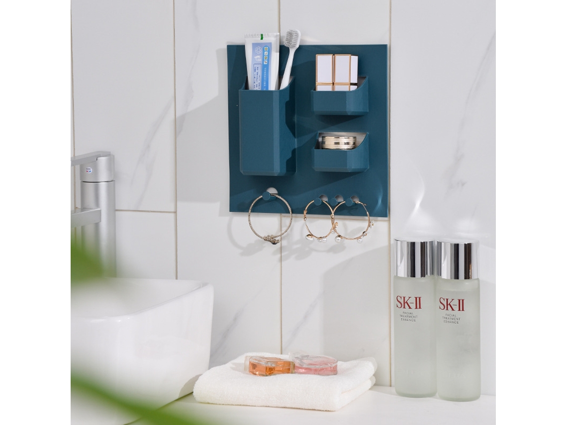 * Escova de Dentes, Lavatório, Suporte para Sanitário de Parede, Azul Escuro * AQUAFORGE