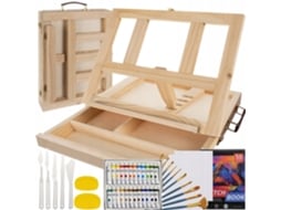 Caixa de Pintura Cavalete e Armazenamento Madeira NORTHIX