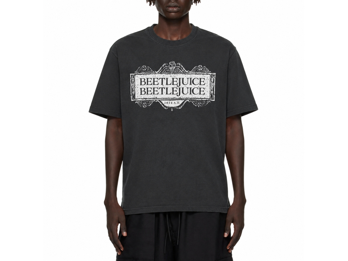 Rockinstone Beetlejuice Beetlejuice Beetlejuice Logo T-shirt Classic Size:xxxl