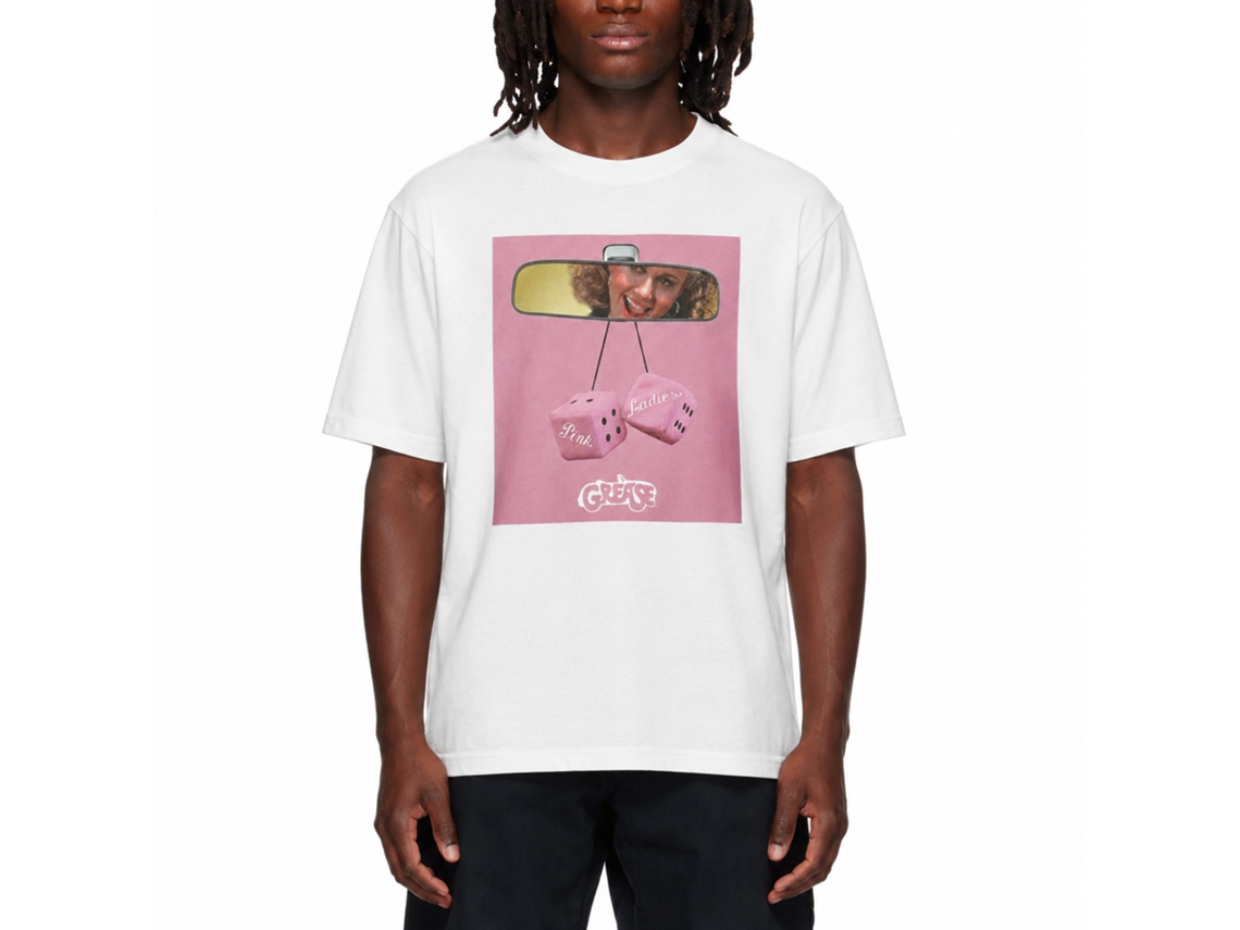 Rockinstone Grease Pink Ladies White T-shirt Size:xl