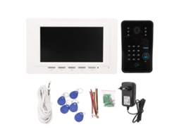 Câmera de Campainha Sem Fio 1000tvl com Tela 7'' e Rfid Infravermelho para Casa