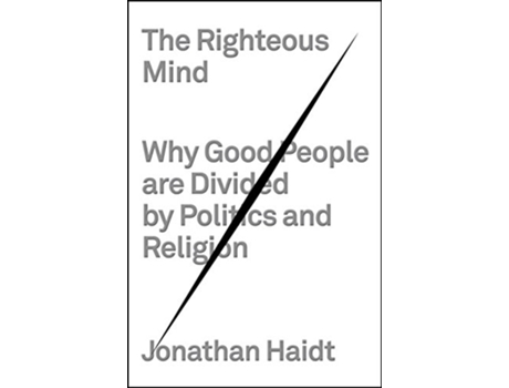 Livro Righteous Mind de Jonathan Haidt (Inglês - Capa Dura)