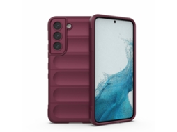 Capa Halinuia Para Samsung Galaxy M23 5g Magic Shield Tpu Flanela Vinho Tinto (proteção Integral, Acesso Fácil)