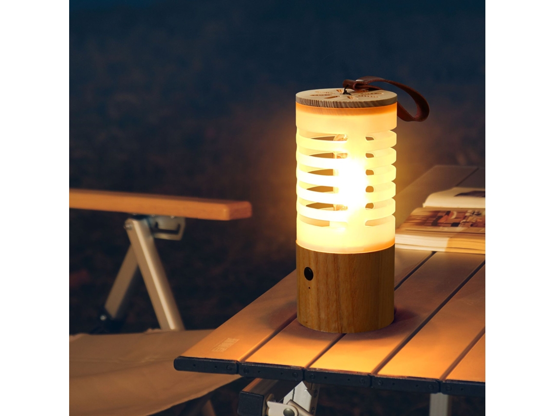 Lâmpada de Acampamento Selvagem Uso Duplo, com Interruptor de Toque Led, Luminária de Cabeceira e Luz Noturna Ambiente BRILVIBERA