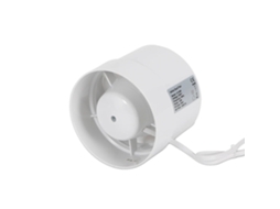 Ventilador De Tubo, Diâmetro De 100mm, Extração De Ar Eficiente, Branco