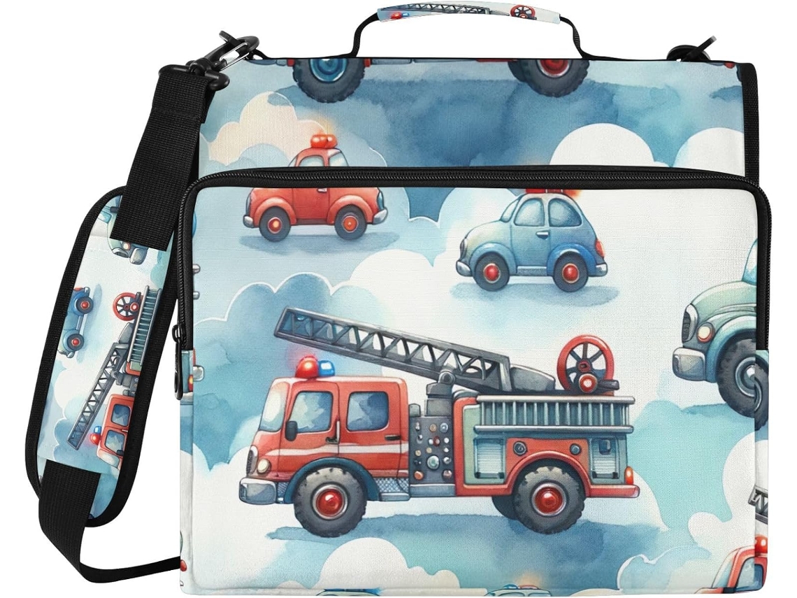 Bolsa Organizadora Fofa Em Formato De Caminhão Desenho Animado Escola E Escritório, Com Zíper Resistente À Água E