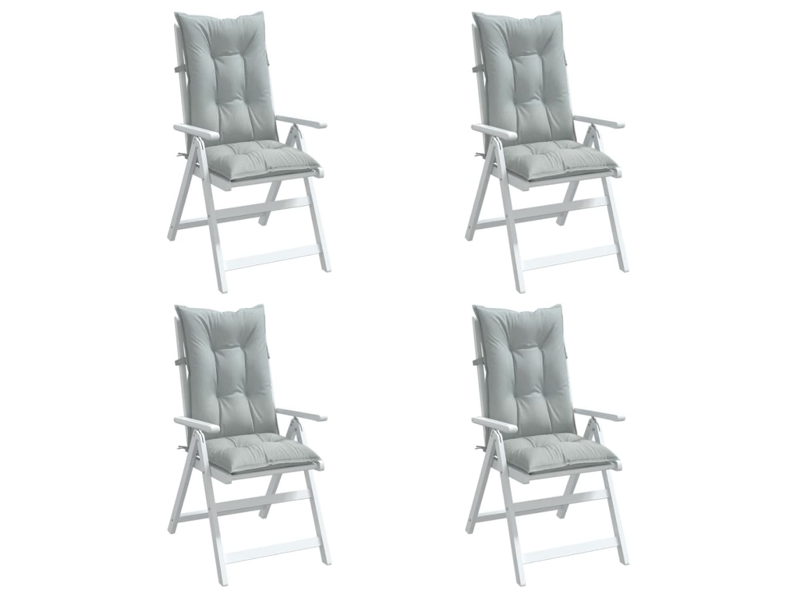 Vidaxl Almofadões Para Cadeiras Altas 4 Pcs Mesclado Tecido