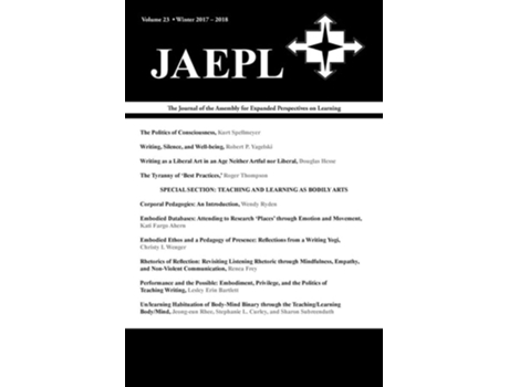 Livro Jaepl The Journal Of The Assembly For Expanded Perspectives On Learning De Author (inglês)