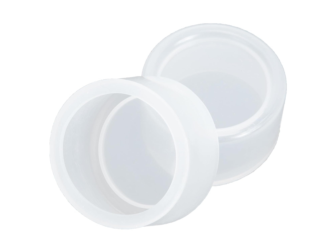 Capas de plástico branco, protetores de botão substituíveis, pacote com 20 unidades.