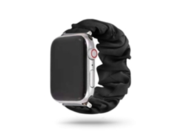 Bracelete Apple Watch Series 5 40Mm Pulseira Scrunchie Preto