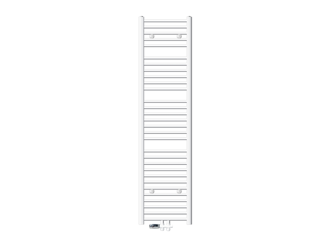 Radiador De Casa De Banho De Ligação Central 400x1800 Mm Branco Luxebath