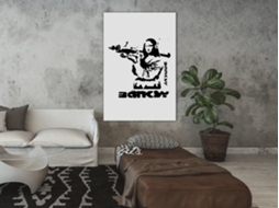 Quadro ARTGEIST Mona Lisa with a Bazooka (1 Part) Vertical (80x120)