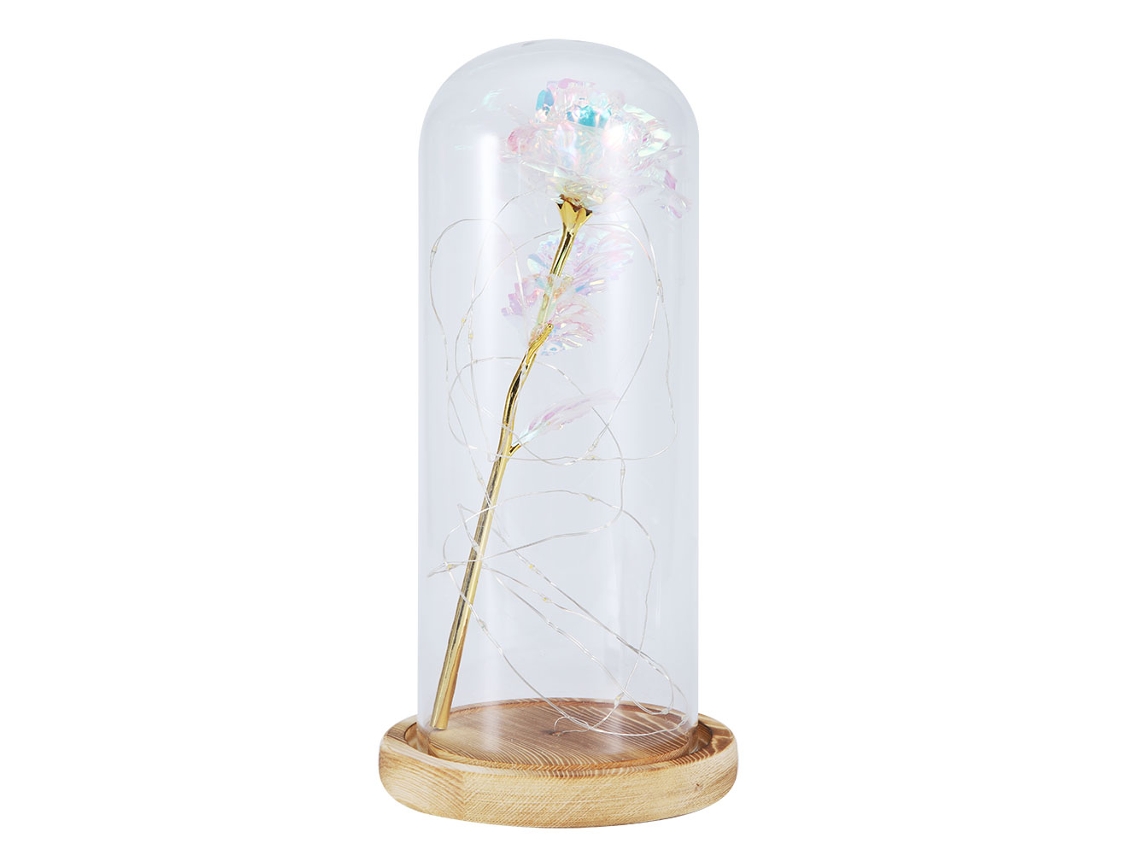 Luz Decorativa de Rosa Artificial Led para Mesa Multicolor